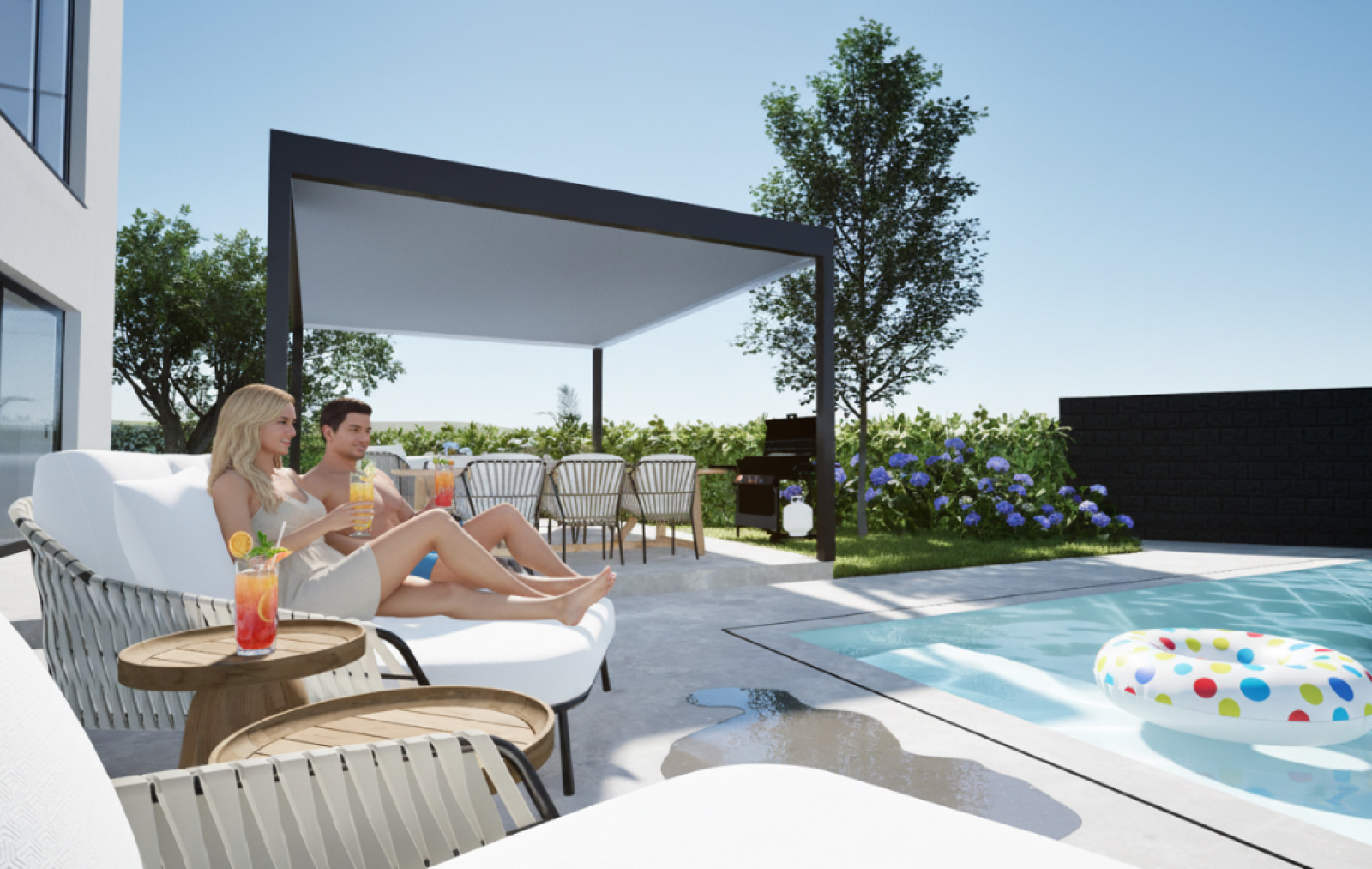 Exteriér rodinného domu v Čunove